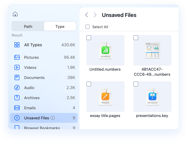 Unsaved Files