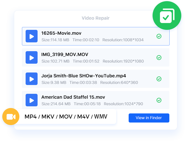 Batch Repair Videos