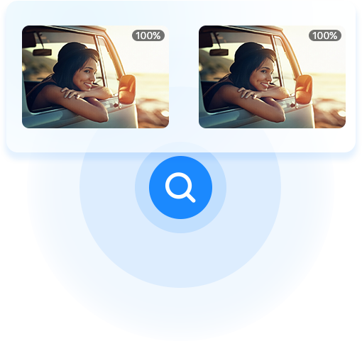 Duplicate photos comparison