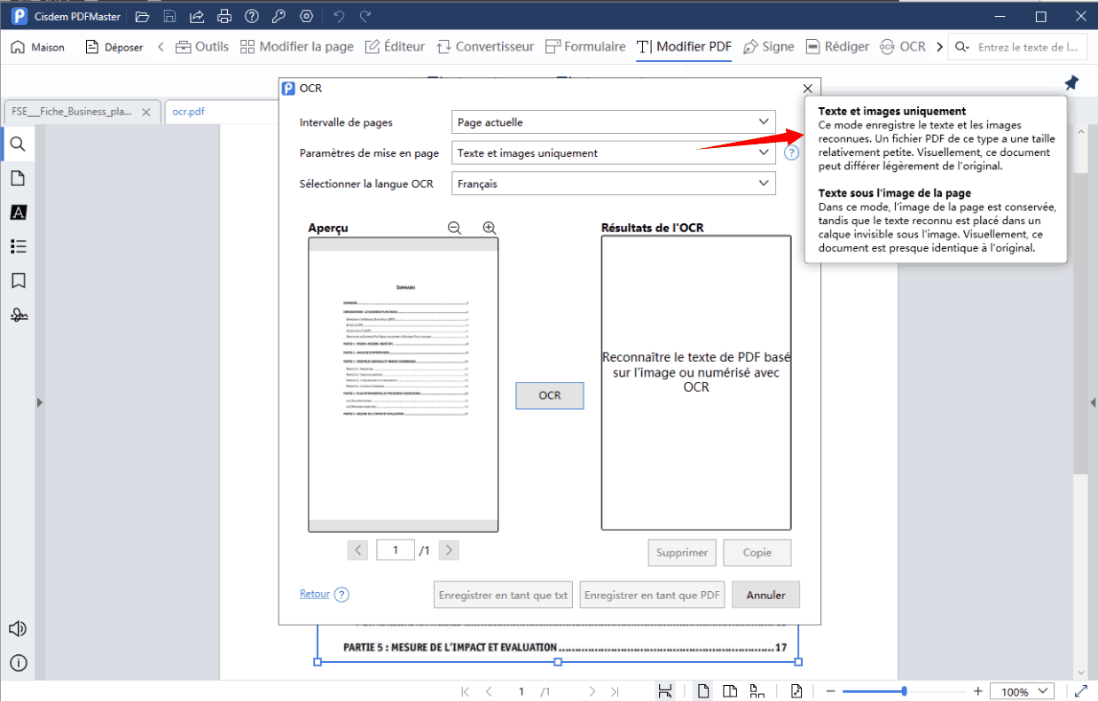 rechercher un mot dans un pdf scanné avec logiciel cisdem ocr3