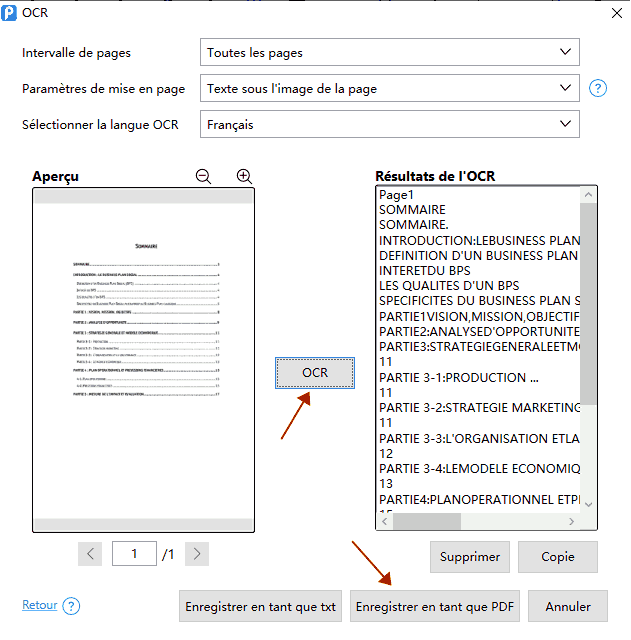 rechercher un mot dans un pdf scanné avec logiciel cisdem ocr6
