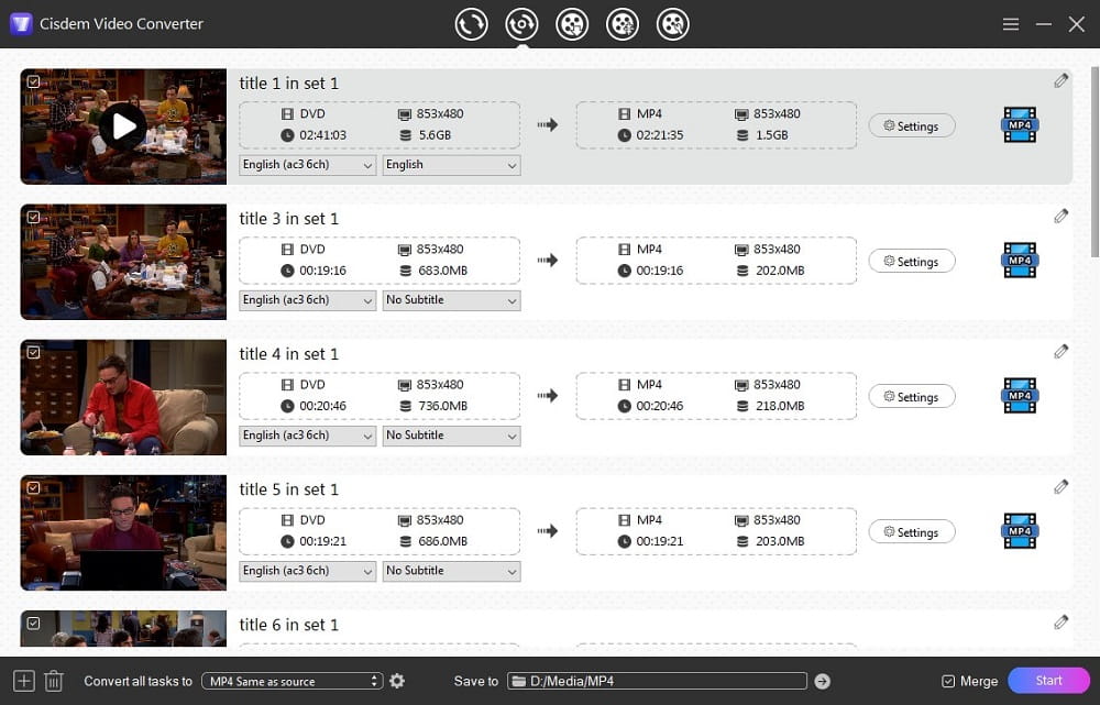 add dvd vob