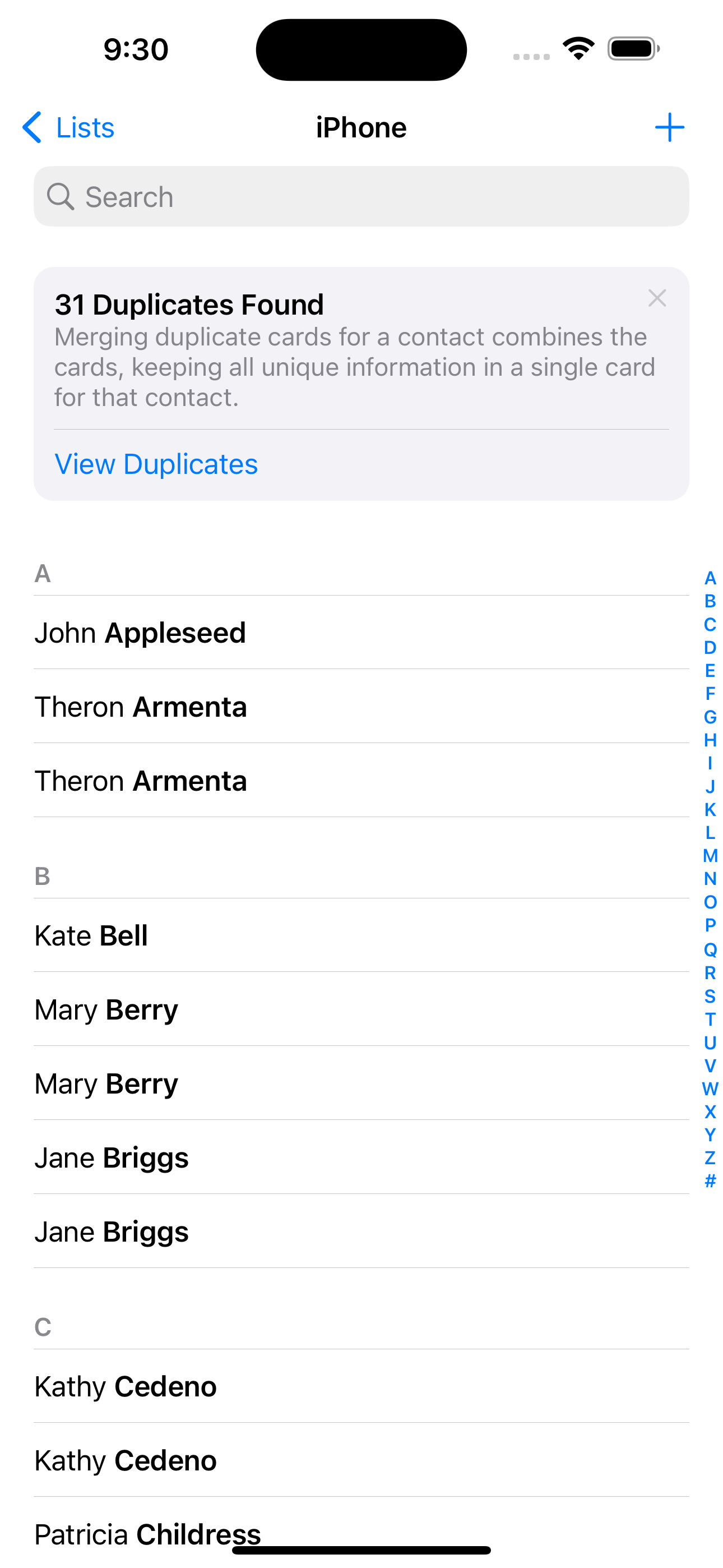 View Duplicates