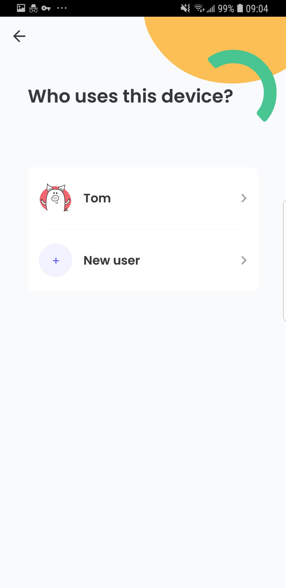 Qustodio mobile interface showing a child's profile