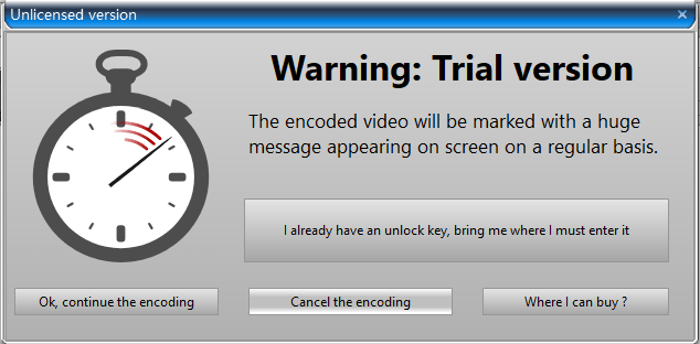 trial warning