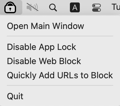select open main window