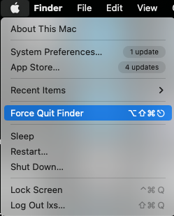 force quit