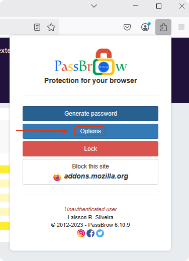 extension sécurité firefox passbrow