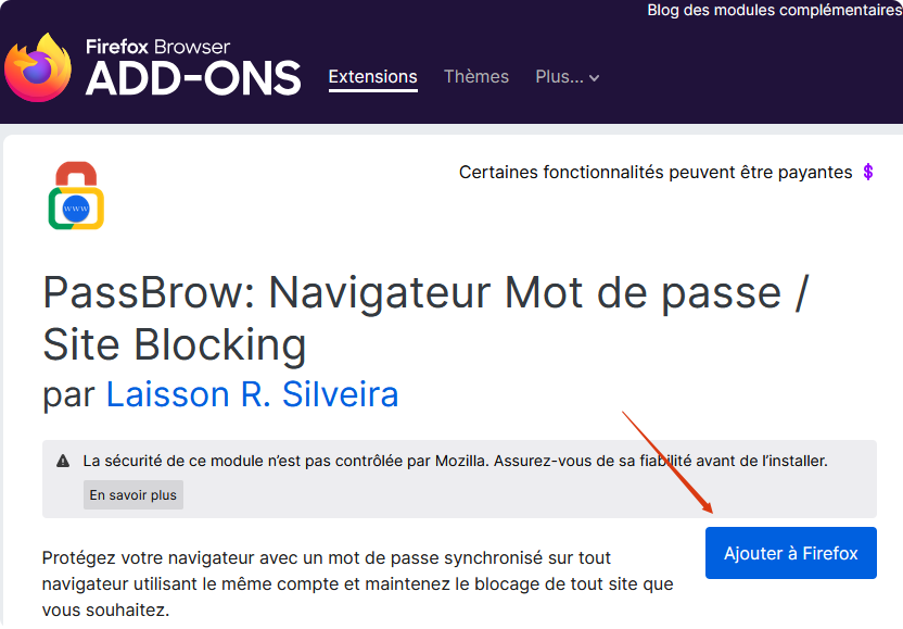 extension sécurité firefox
