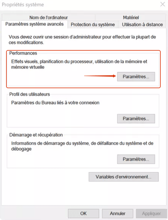 Réduire les effets visuels