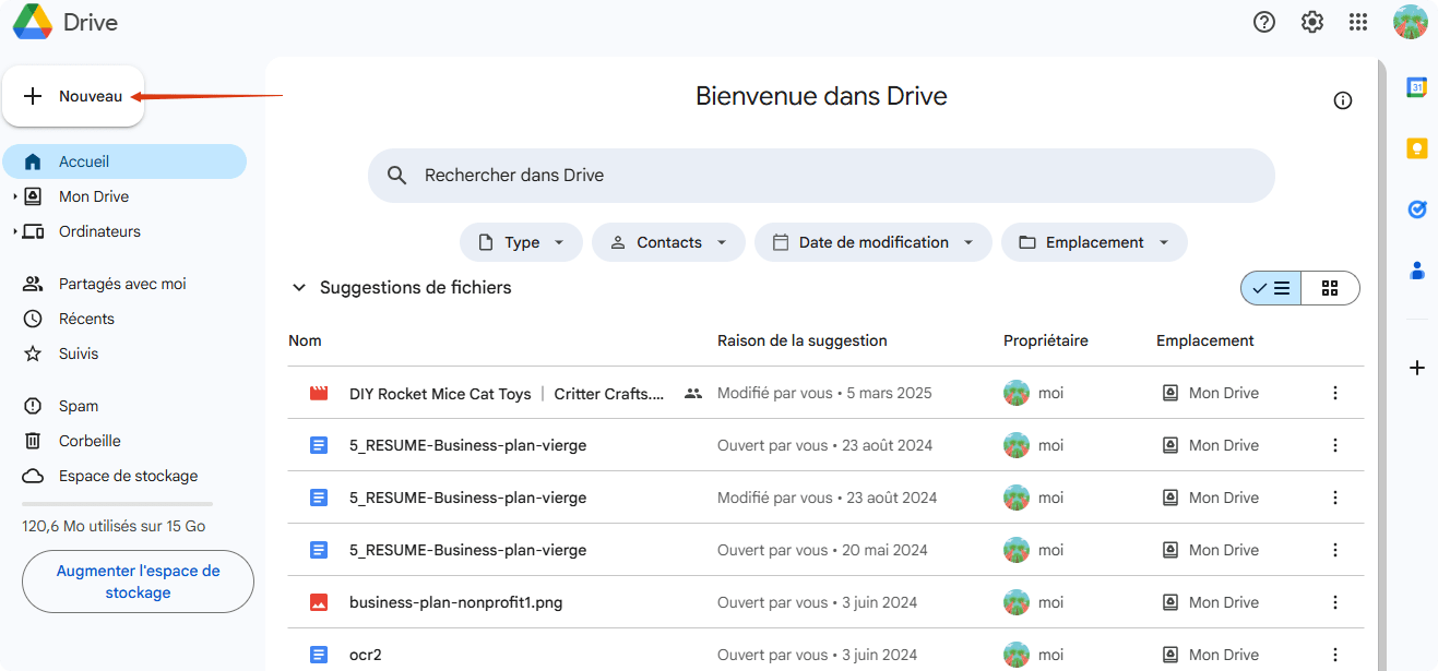 liberer de l'espace pc sur google drive