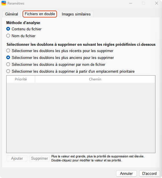 comment supprimer fichiers doublons