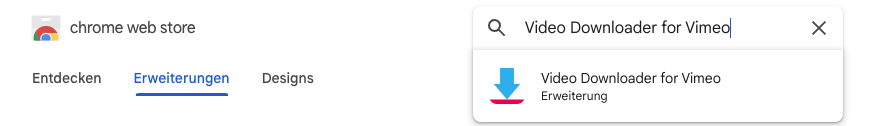 Video Downloader for Vimeo suchen