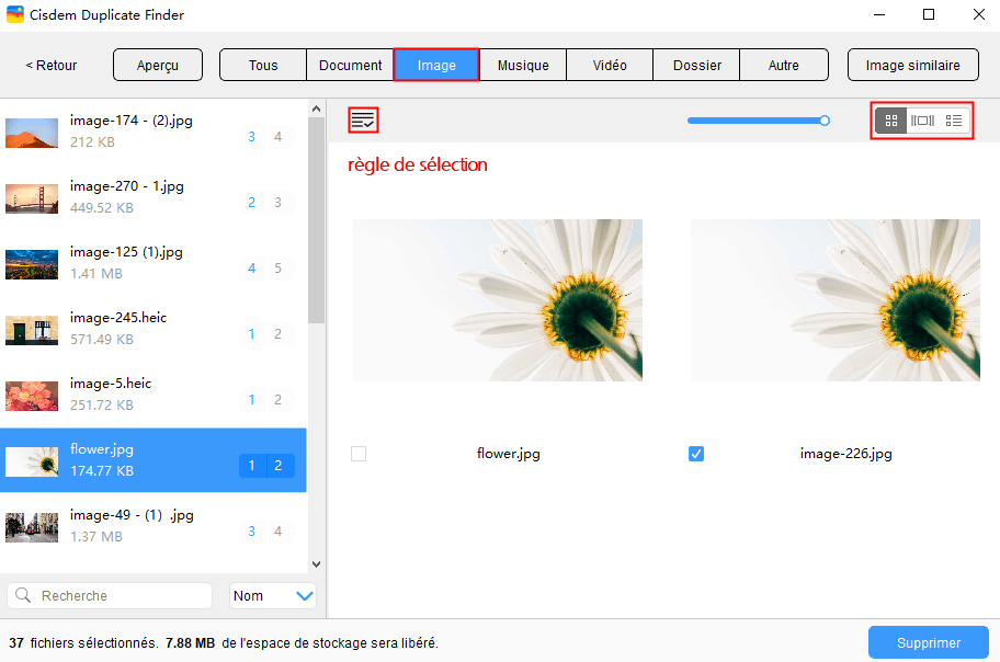 logiciel de tri de photos doublons