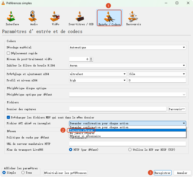 réparer un fichier avi gratuitement
