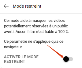 bloquer des chaines youtube
