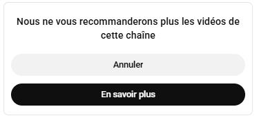 bloquer une chaîne youtube