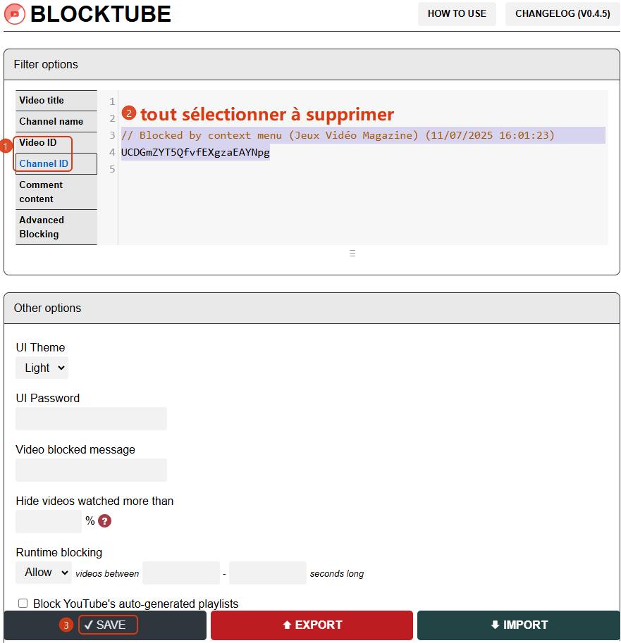 youtube comment bloquer une chaine