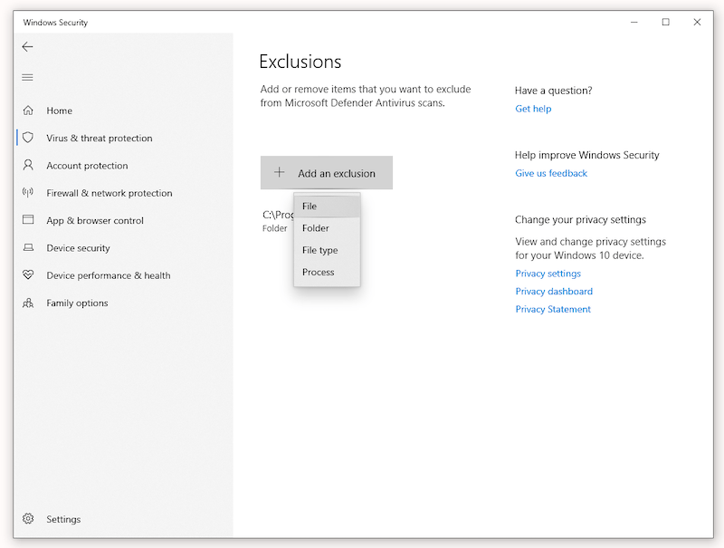 exclude dll pc 03