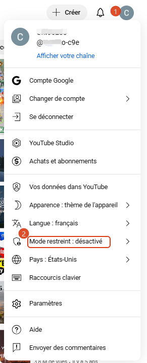 comment bloquer une chaîne youtube
