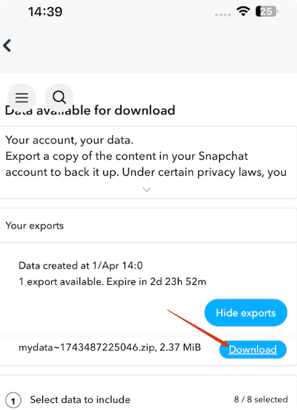 récupérer memories snap supprimer iphone