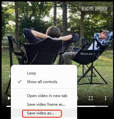 save ad video