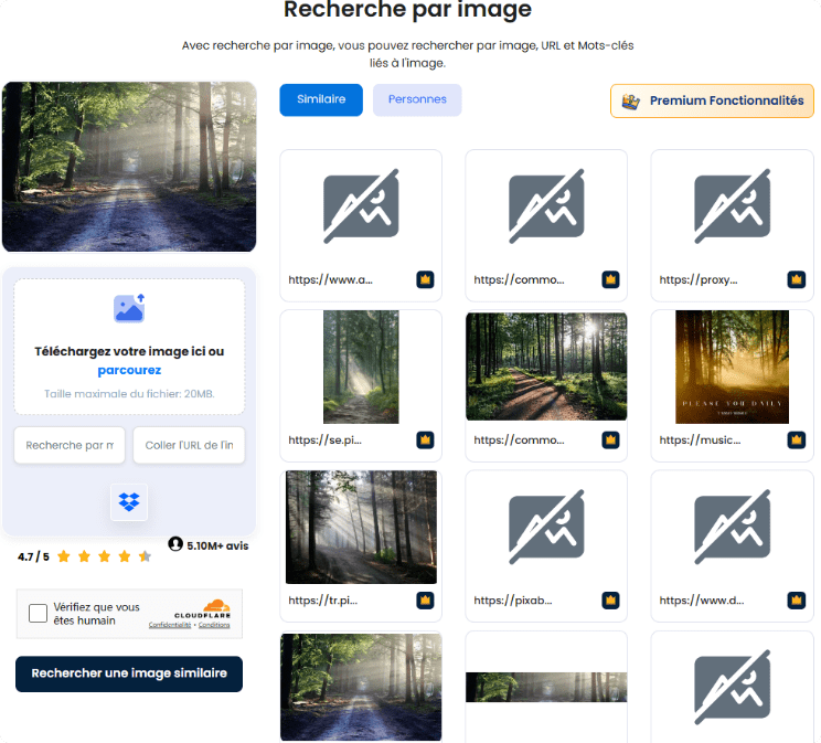 recherche image similaire photo