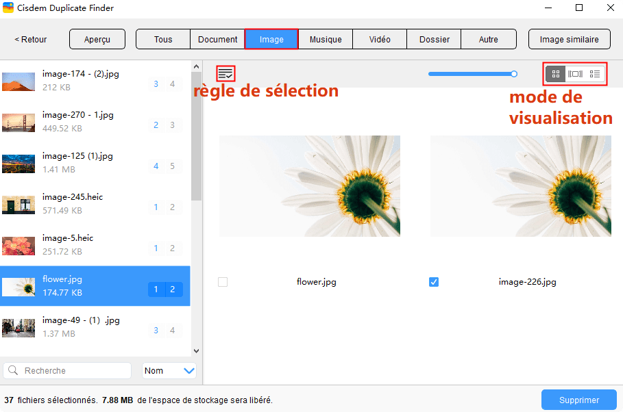 rechercher des images similaires
