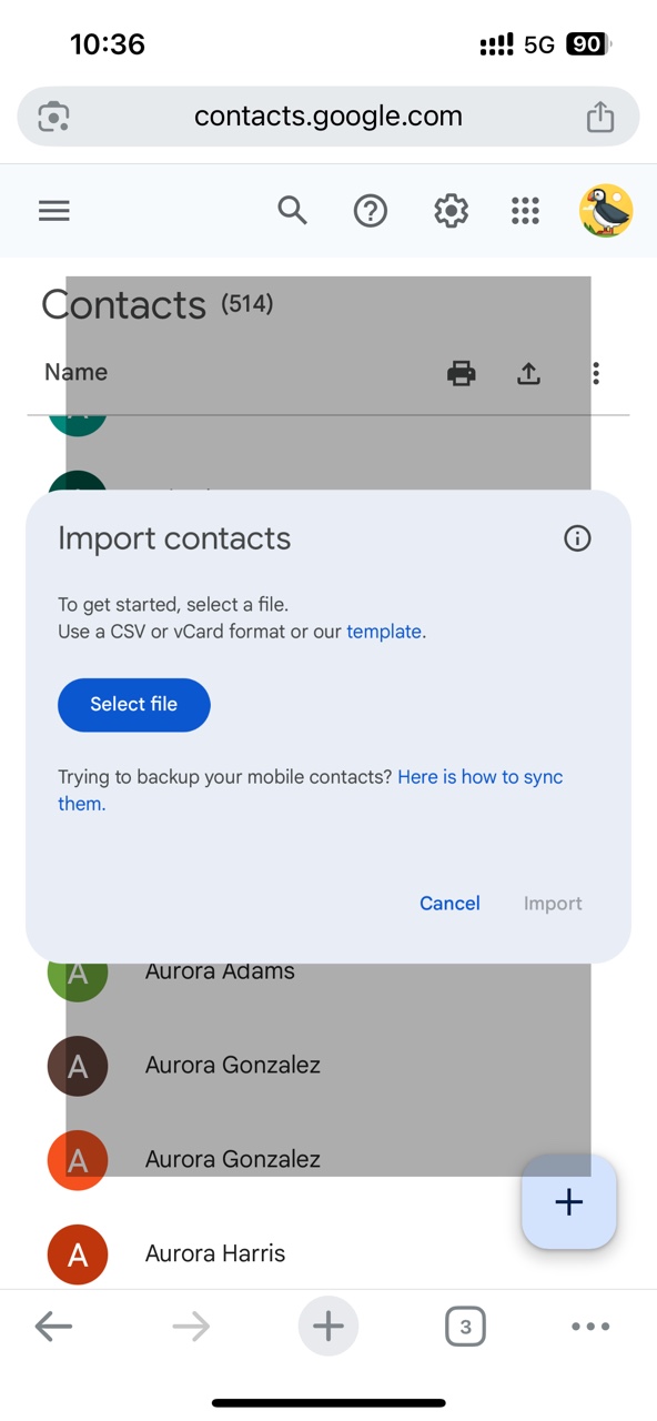 import CSV