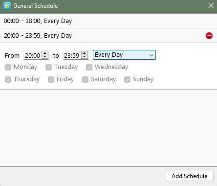 schedule