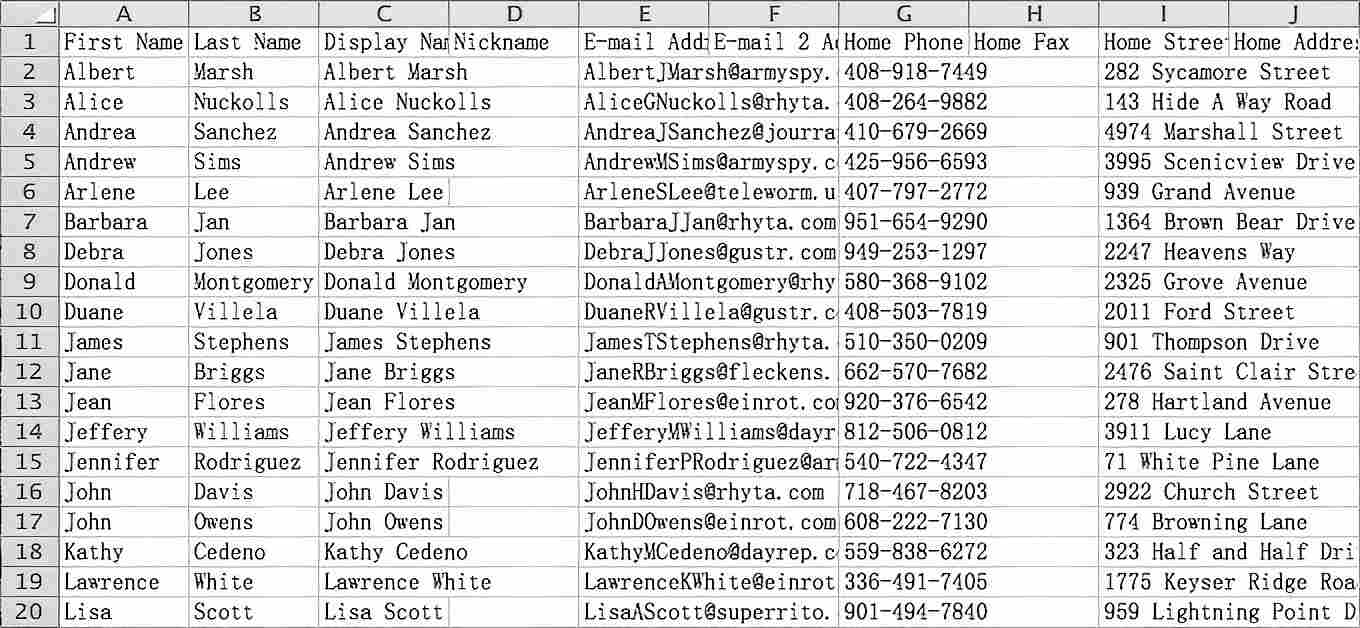 view CSV file