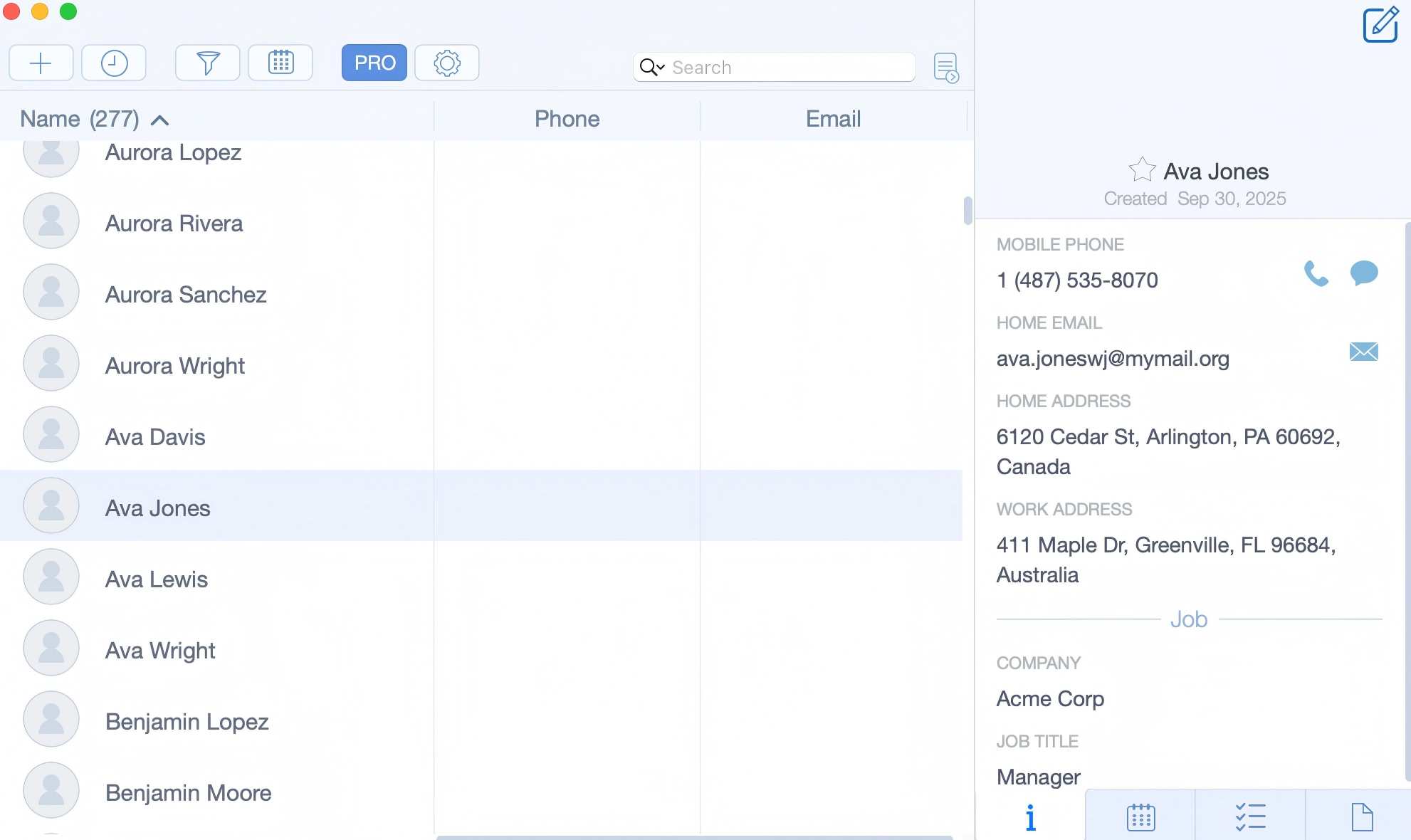 Top Contacts