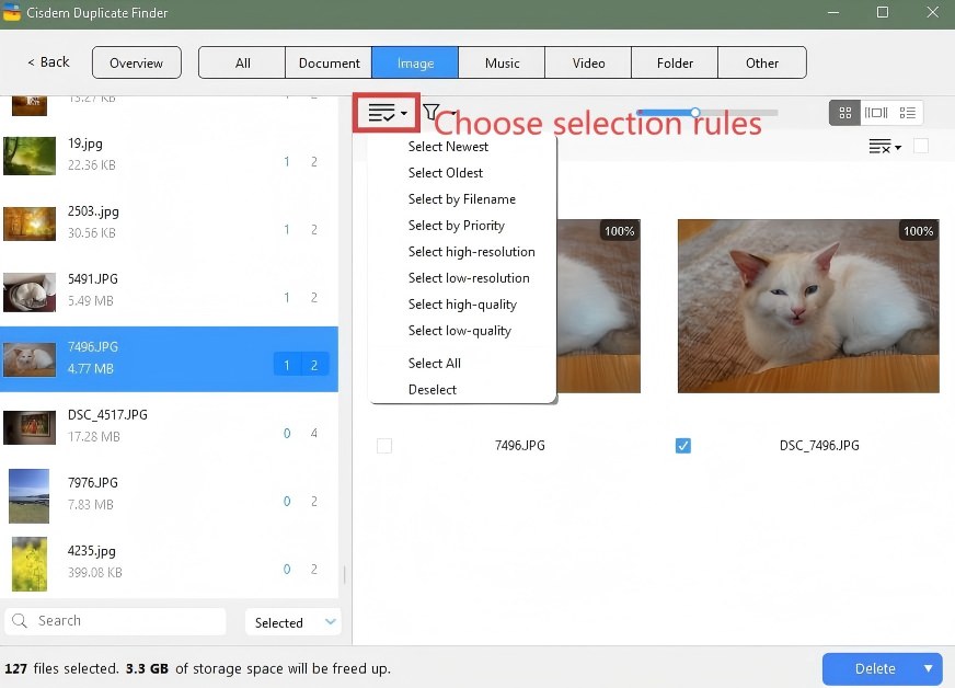 selection rules