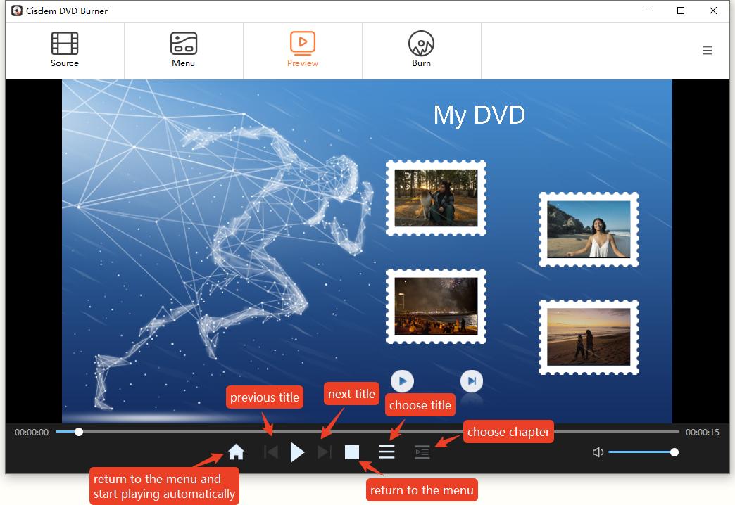 preview dvd before burning with cisdem