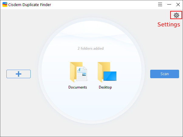 add documents and desktop folders to scan
