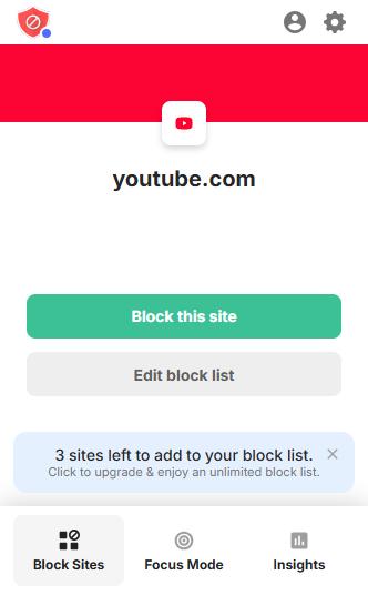 click settings