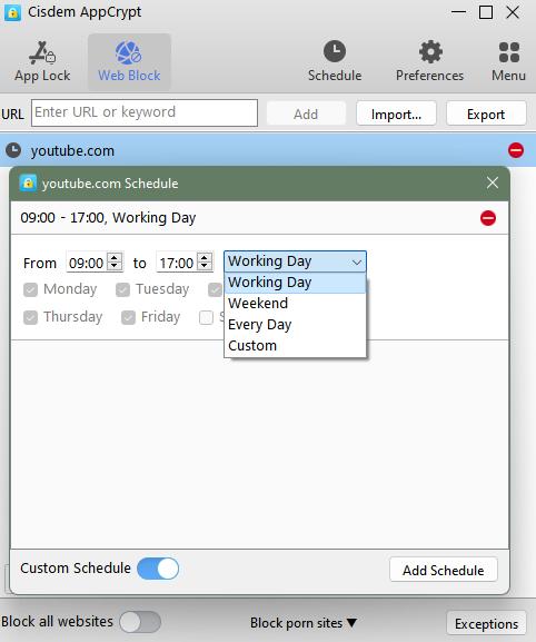 schedule