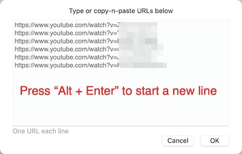 add multiple URLs