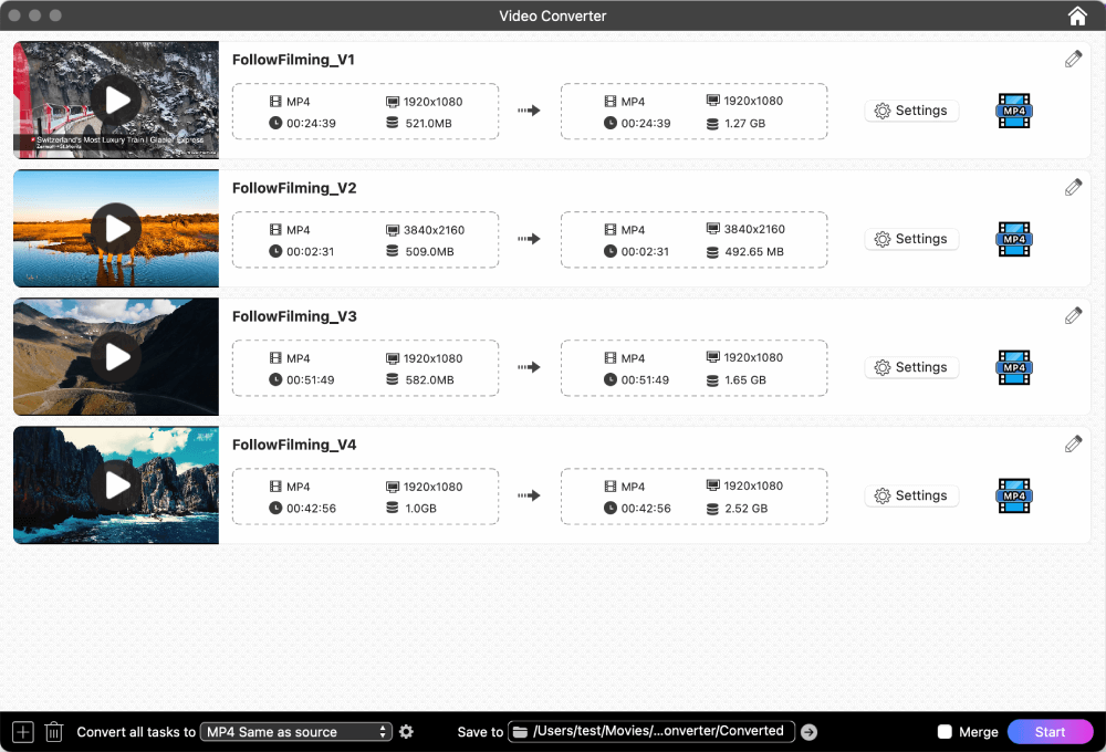 add hevc videos