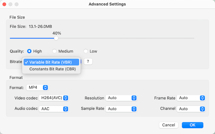 advanced settings