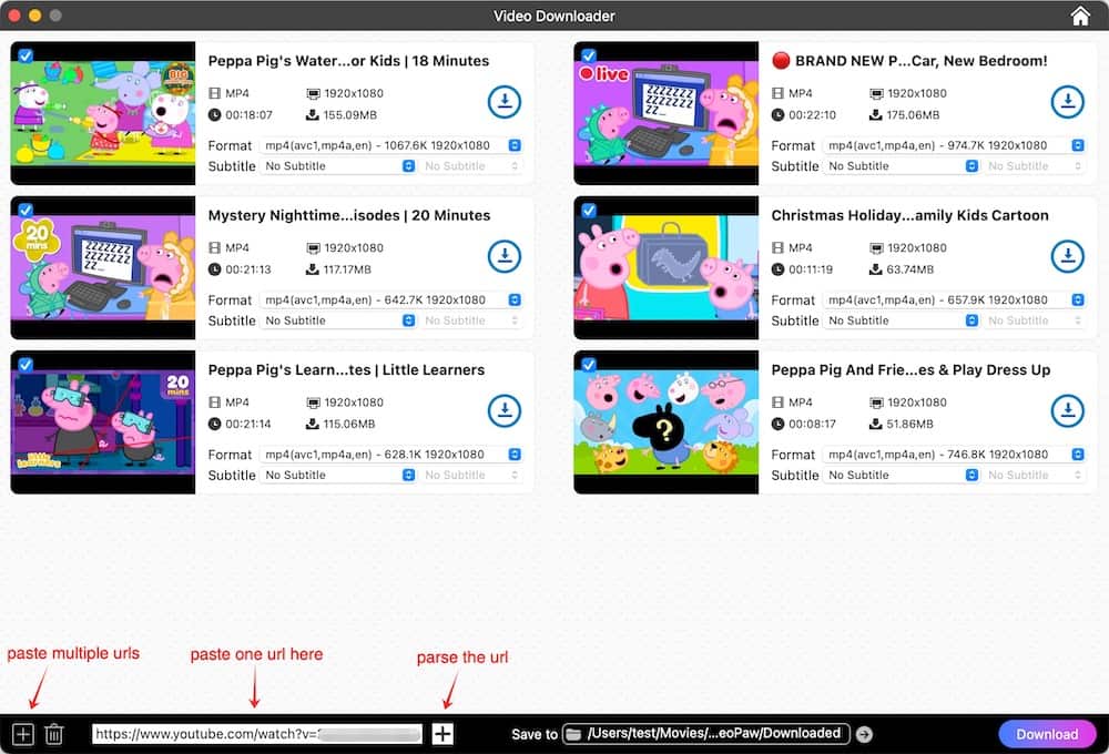 download Peppa Pig YouTube videos in full english episodes