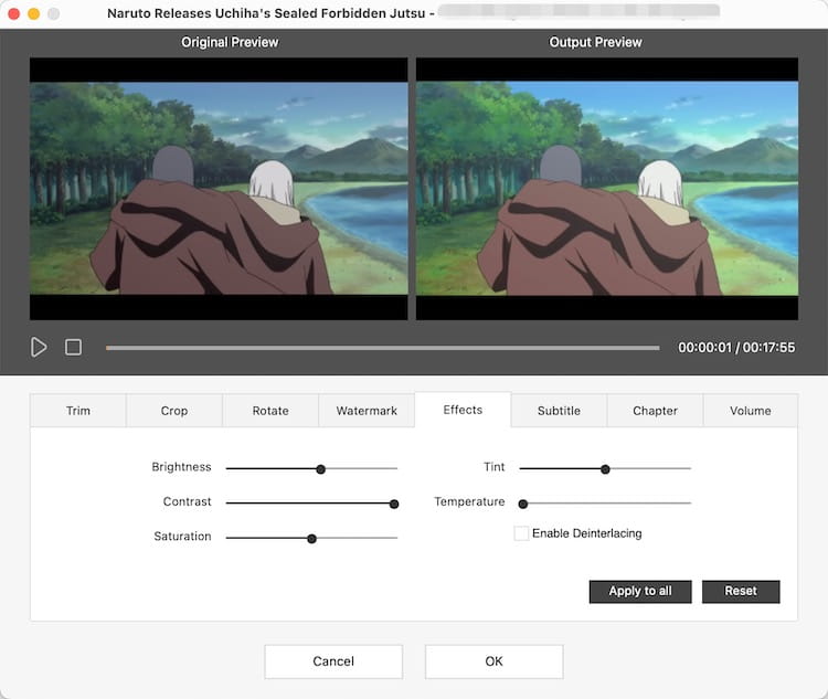 edit the episodes