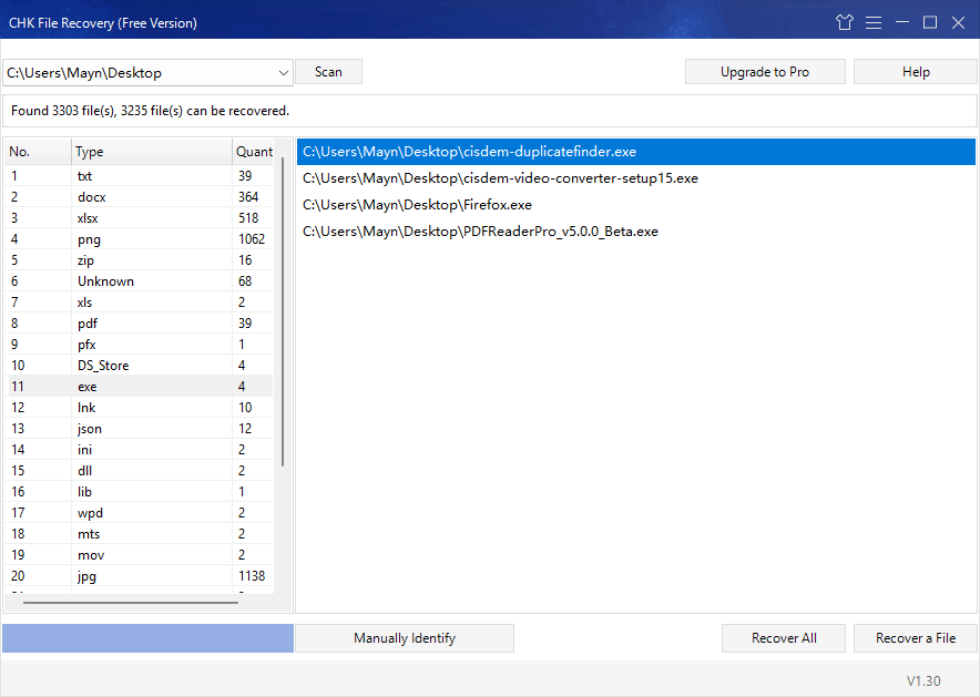 chk file recovery