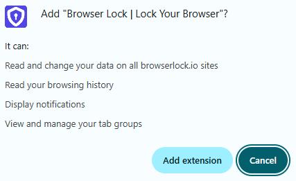 click add extension