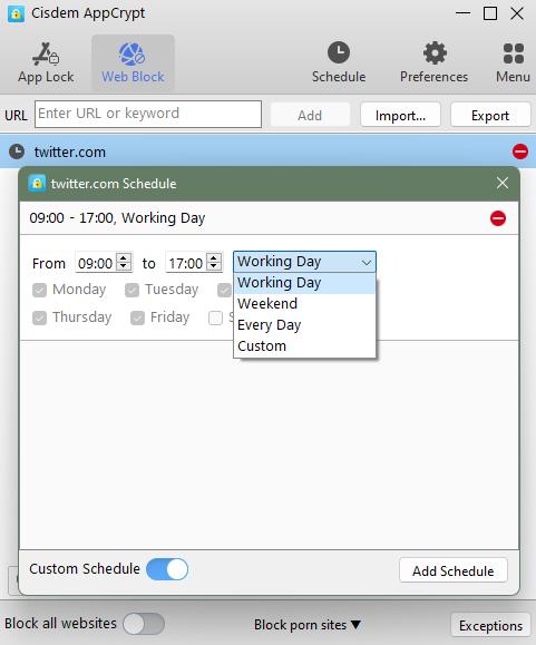 twitter schedule