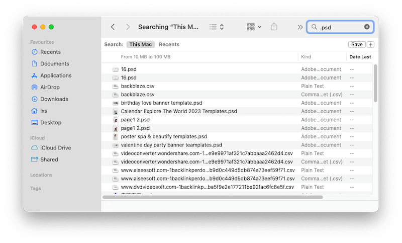 search mac