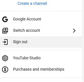 log out account