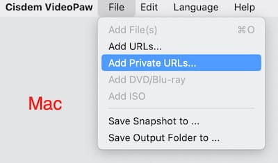 add private video to Mac