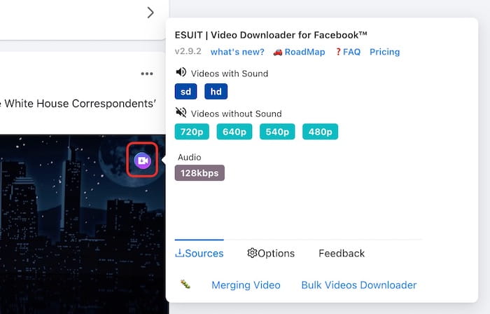 download private video from facebook chrome extension