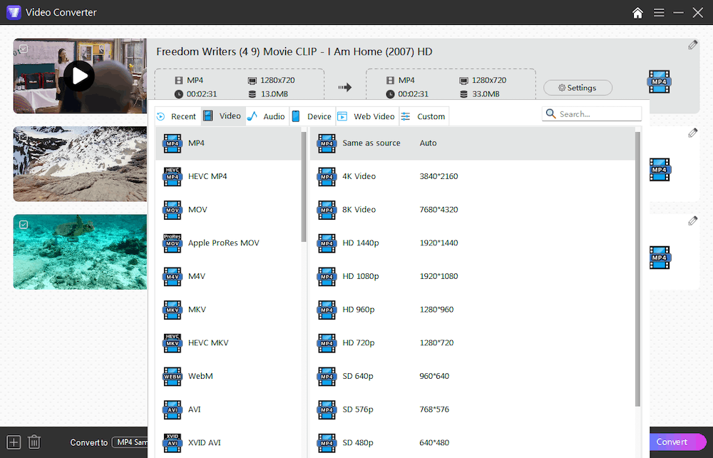 convert downloaded private videos 